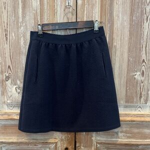 Anthropologie Navy Mini Skirt with Pockets